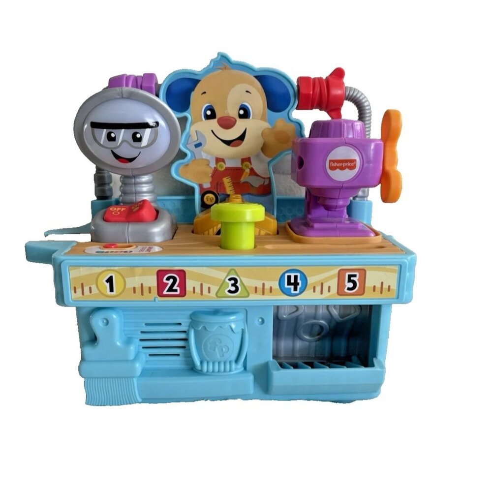 Fisher Price Laugh and Learn Busy Learning Tool Bench Tested Works Lights Sounds